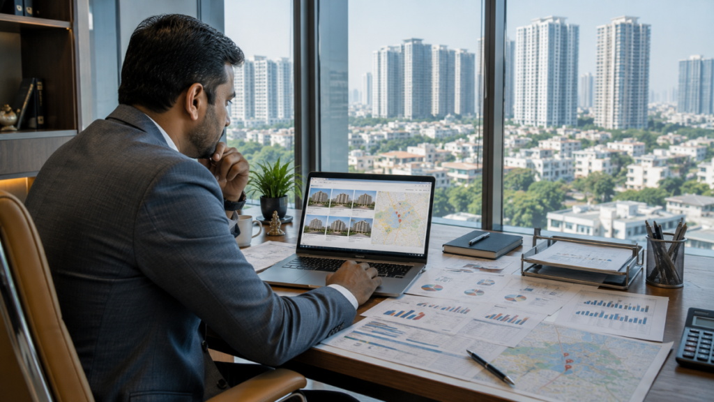 Home Buying Guide 2026 showing modern residential properties, apartments, houses, and key tips for choosing the right home.